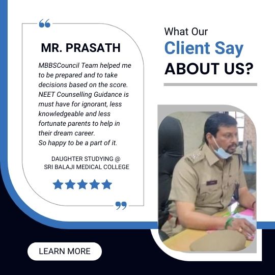 Prasath MBBSCouncil Review